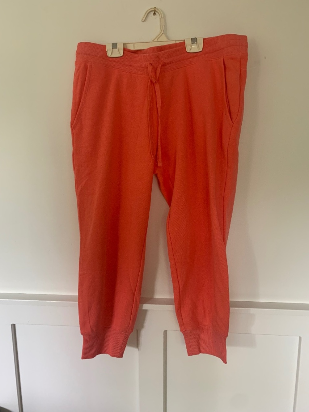 New Orange Capri Joggers